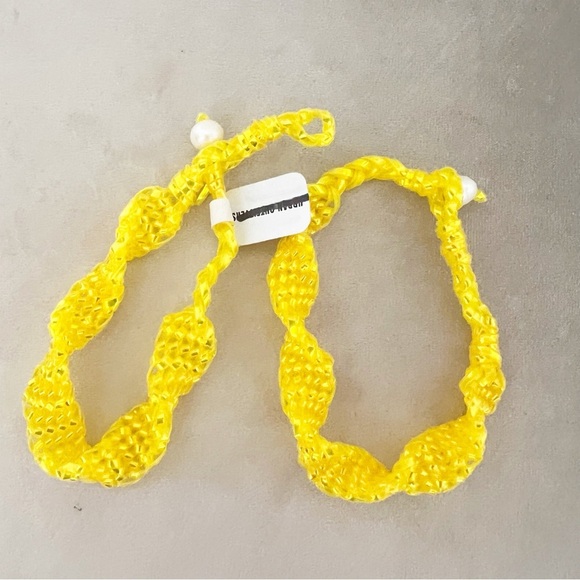NWT Urban Outfitters Two Yellow Beaded Bracelets - Picture 3 of 3